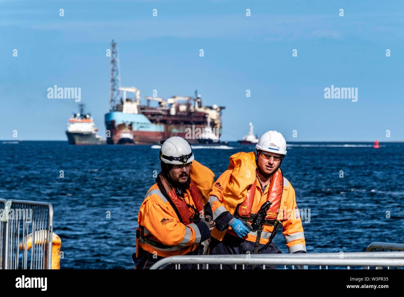 Curlew Nordsee Schiff kommen in der Stilllegung Stockfoto