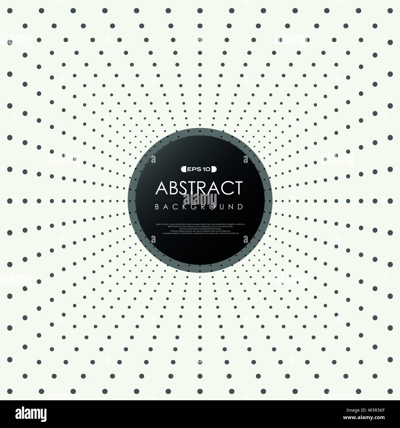 Abstrakte schwarze Punkt Muster deko Hintergrund. Sie Cover Design, ad, Artwork, Präsentation verwenden können. Abbildung: Vector EPS 10. Stock Vektor