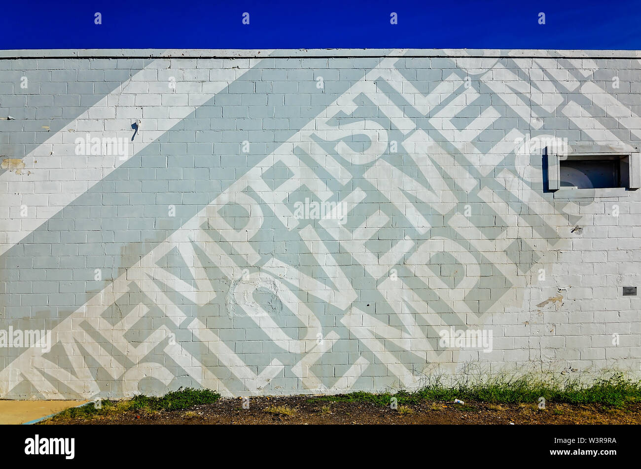 "Ich liebe Memphis" ist schräg auf einem Gebäude, Sept. 13, 2015 in Memphis, Tennessee, lackiert. (Foto von Carmen K. Sisson/Cloudybright) Stockfoto