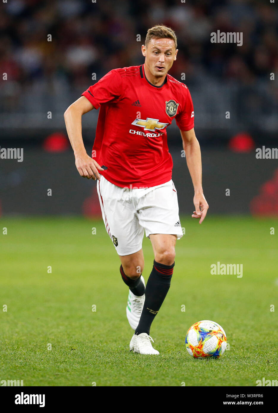 Optus Stadion, Burswood, Perth, Westaustralien. 17. Juli 2019. Manchester United gegen Leeds United; Saisonvorbereitung Tour; Nemanja Matic von Manchester United Quelle: Aktion Plus Sport Bilder/Alamy leben Nachrichten Stockfoto