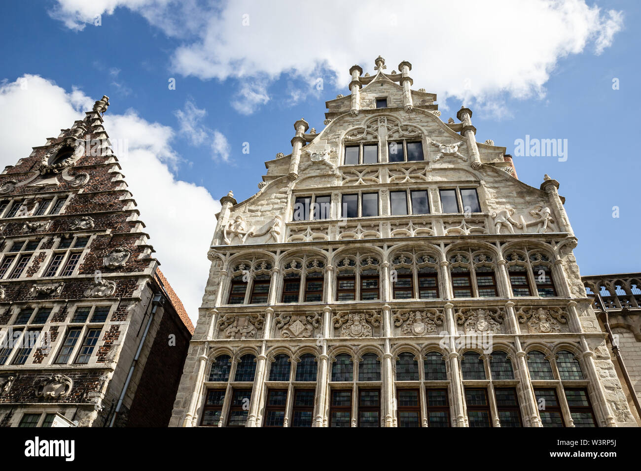 Wunderschöne alte Architektur in Gent, Belgien Stockfoto