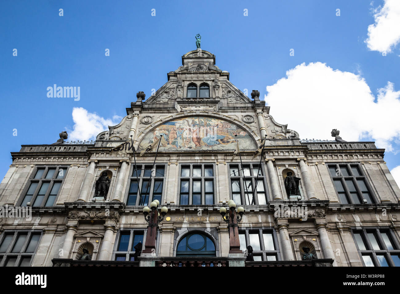 Wunderschöne alte Architektur in Gent, Belgien Stockfoto