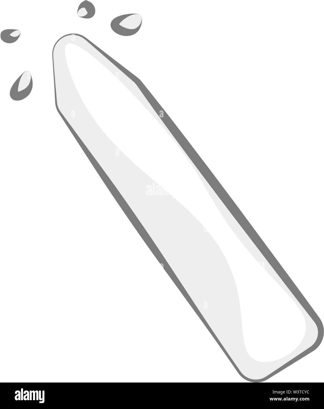 Ein Gräulich, weich und fein abgestufte Chalk, Vector, Farbe, Zeichnung oder Abbildung. Stock Vektor