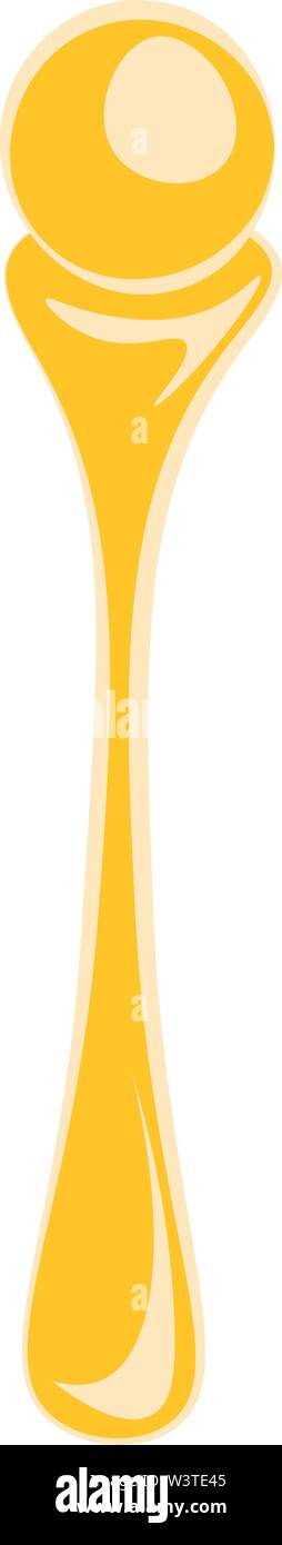 Eine glänzende goldene Personal, Vector, Farbe, Zeichnung oder Abbildung. Stock Vektor