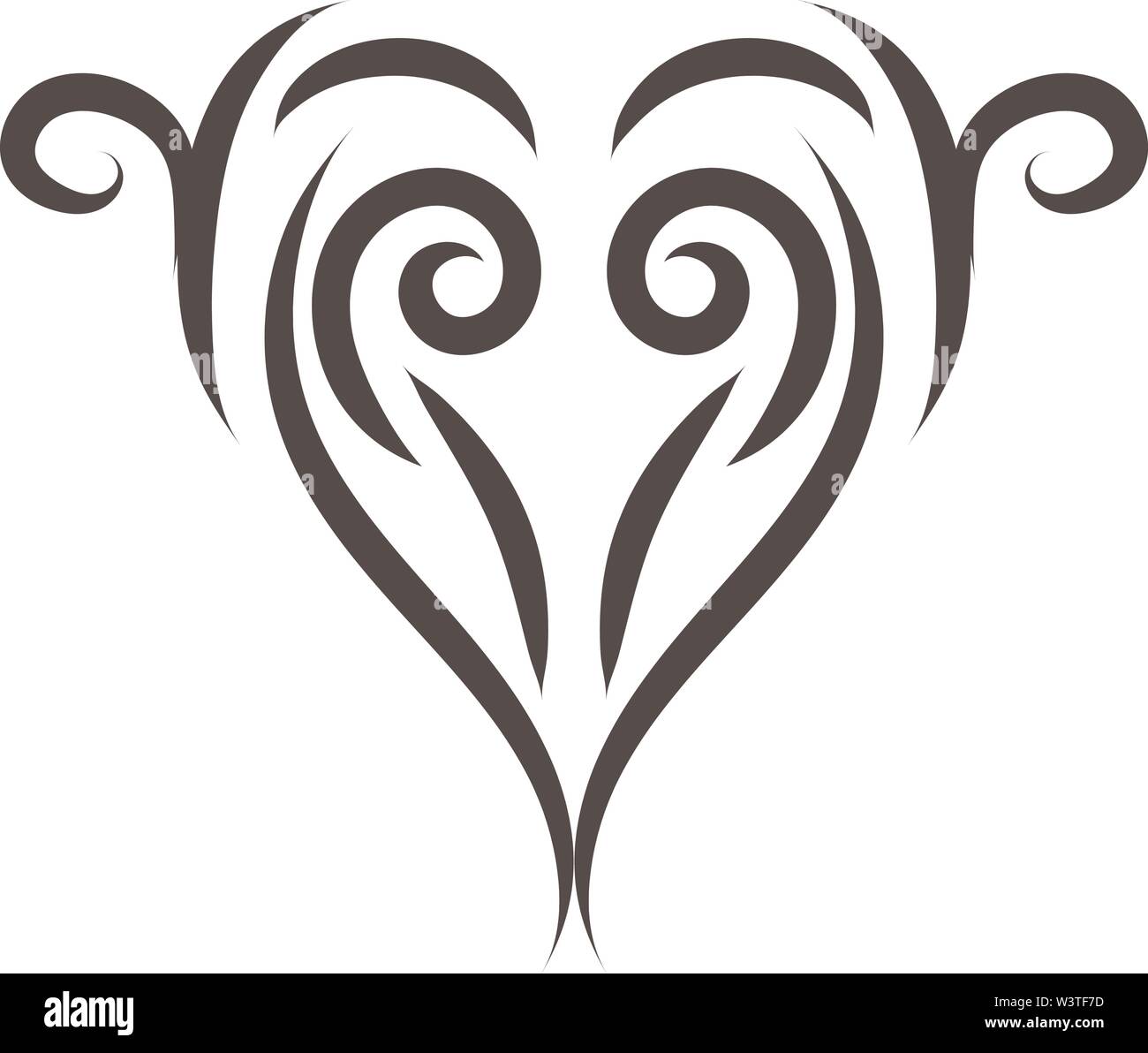 Ein vintage Ornament mit einem einfachen Design, Vektor, Farbe, Zeichnung oder Abbildung. Stock Vektor