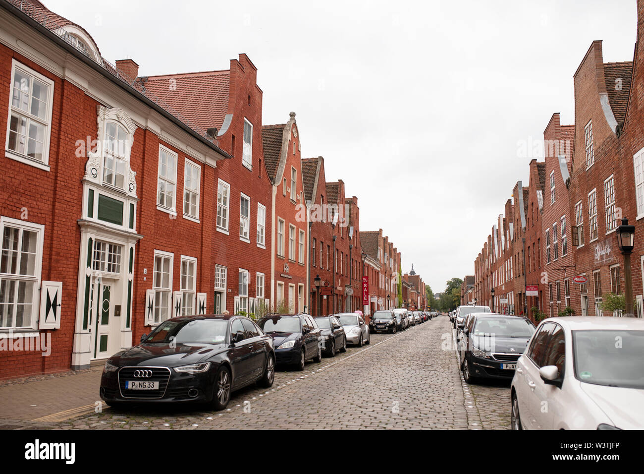 Das historische Holländische Viertel in Potsdam, Deutschland. Stockfoto