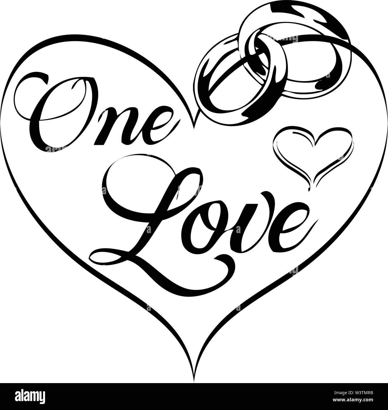 Eine liebe Hochzeit Design Stock Vektor Eine liebe Hochzeit Design Stock Vektor