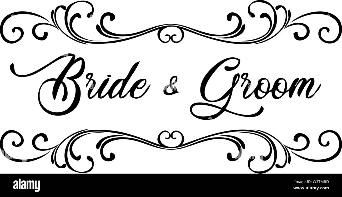 Braut und Bräutigam 1 Hochzeit Design Stock Vektor Braut und Bräutigam 1 Hochzeit Design Stock Vektor