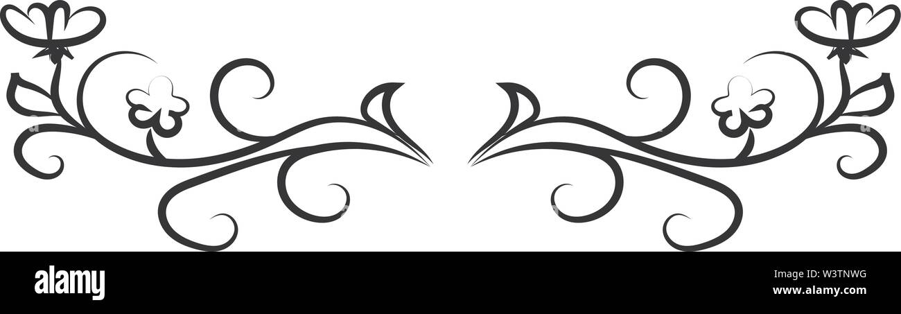 Blumen Muster, Illustration, Vektor auf weißem Hintergrund. Stock Vektor