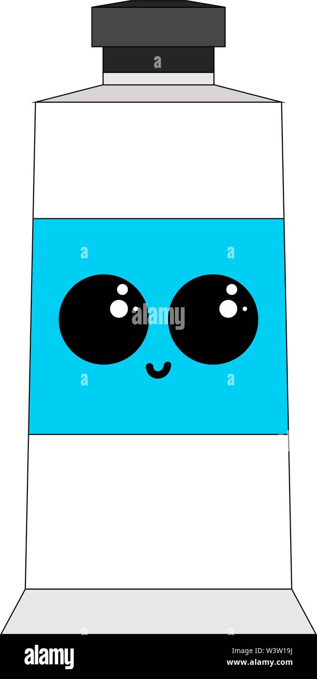 Süße Flasche Farbe, Illustration, Vektor auf weißem Hintergrund Stock Vektor