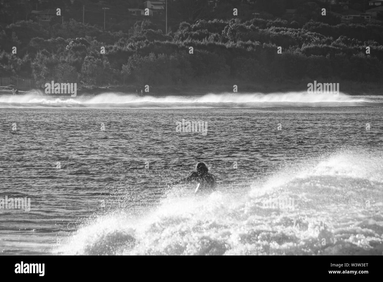 Surfer aus Bellambi Punkt Australien Stockfoto