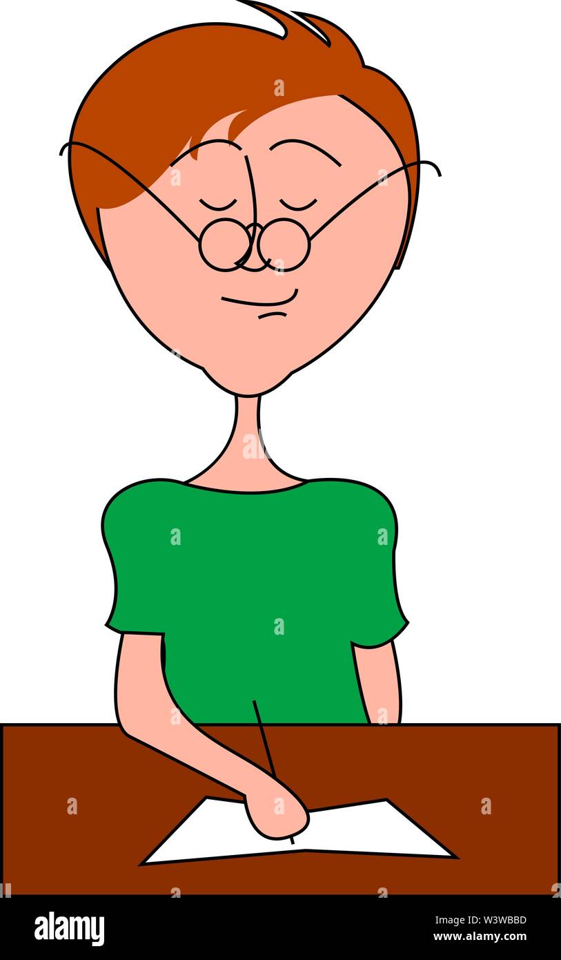 Menschen arbeiten, Illustration, Vektor auf weißem Hintergrund. Stock Vektor