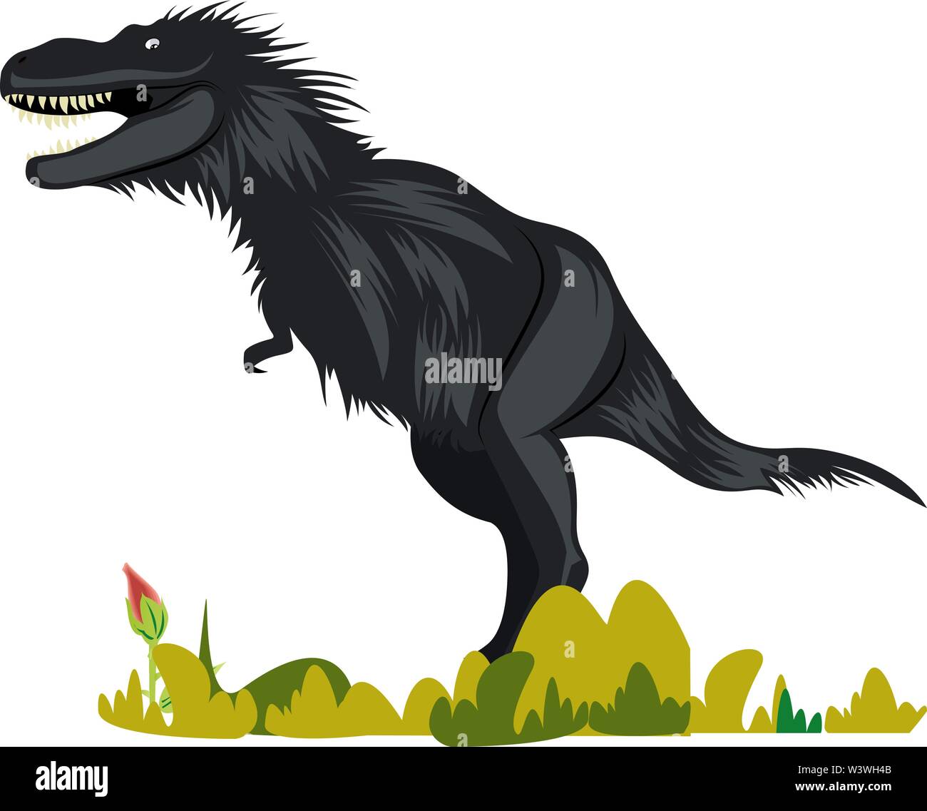 Gorgosaurus, Illustration, Vektor auf weißem Hintergrund. Stock Vektor