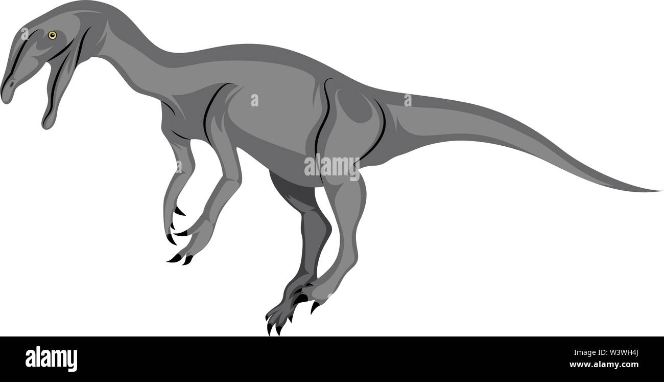 Hässliche dinosour, Illustration, Vektor auf weißem Hintergrund. Stock Vektor