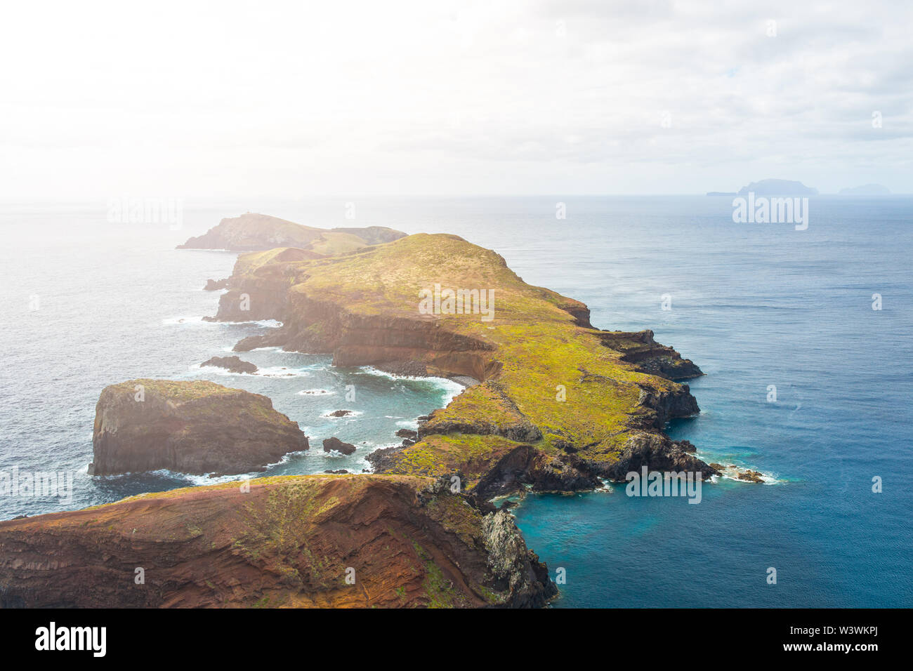 Mit Blick auf die Insel Madeira Stockfoto