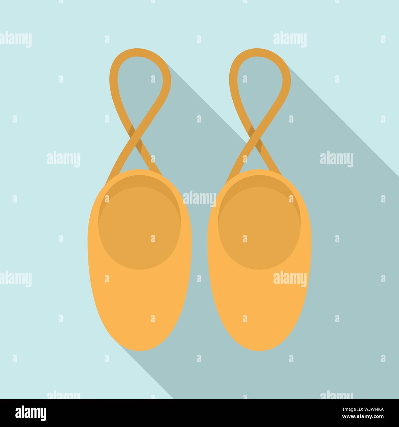 Rhythmische Gymnastik schuhe Symbol. Flache Darstellung der rhythmischen Gymnastik schuhe Vektor Symbol für Web Design Stock Vektor