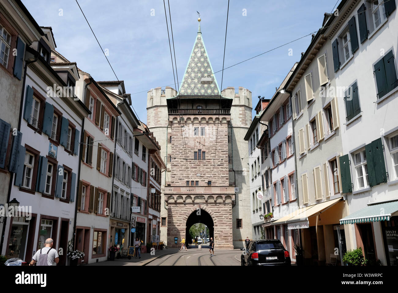 Einen Überblick über die Basler Tor, Schweiz Stockfoto