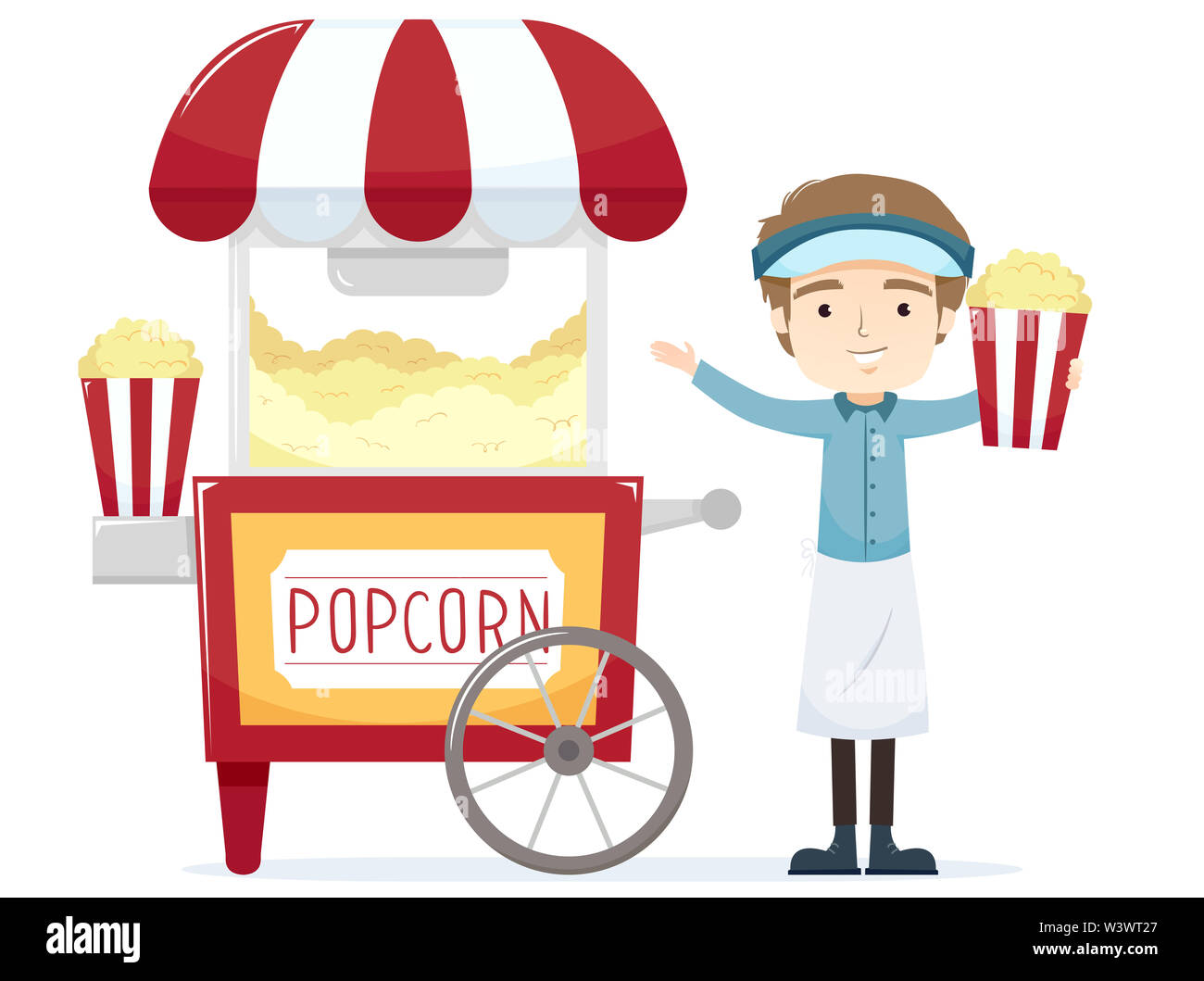 Cartoon popcorn Ausgeschnittene Stockfotos und bilder Alamy