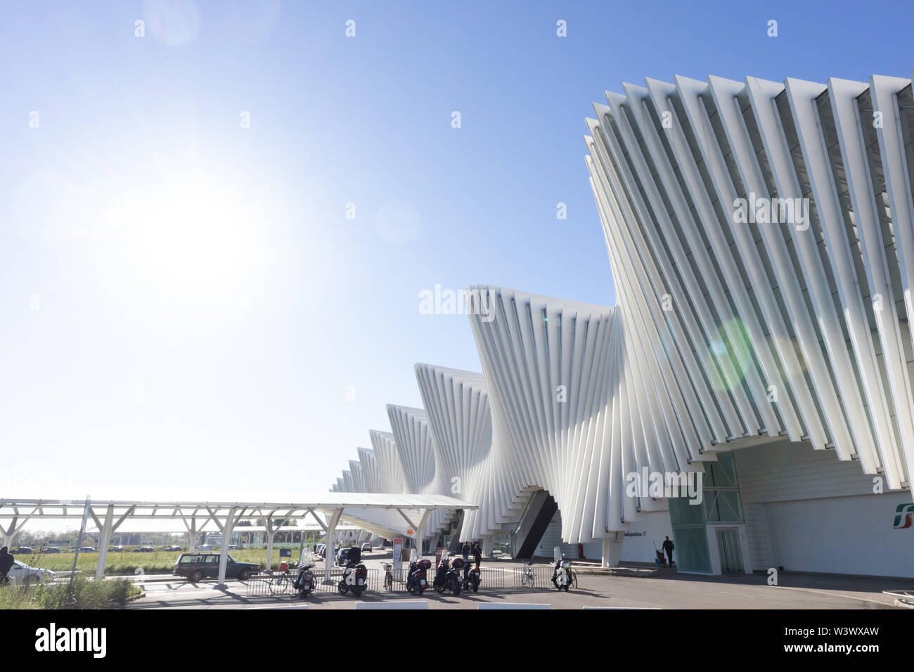 MEDIOPADANA BAHNHOF, REGGIO EMILLIA, ITALIA Stockfoto