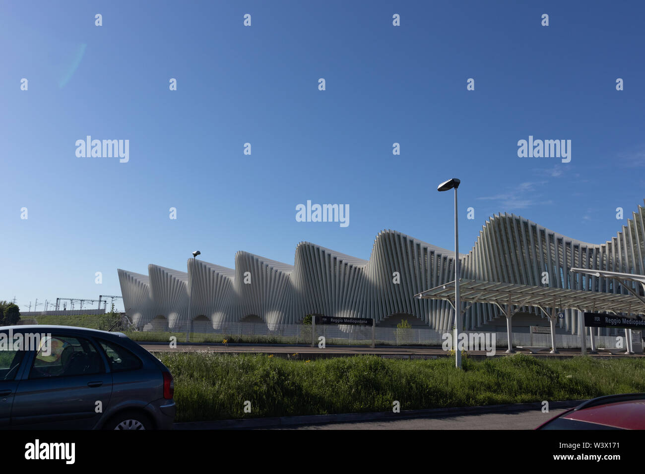 MEDIOPADANA BAHNHOF, REGGIO EMILLIA, ITALIA Stockfoto