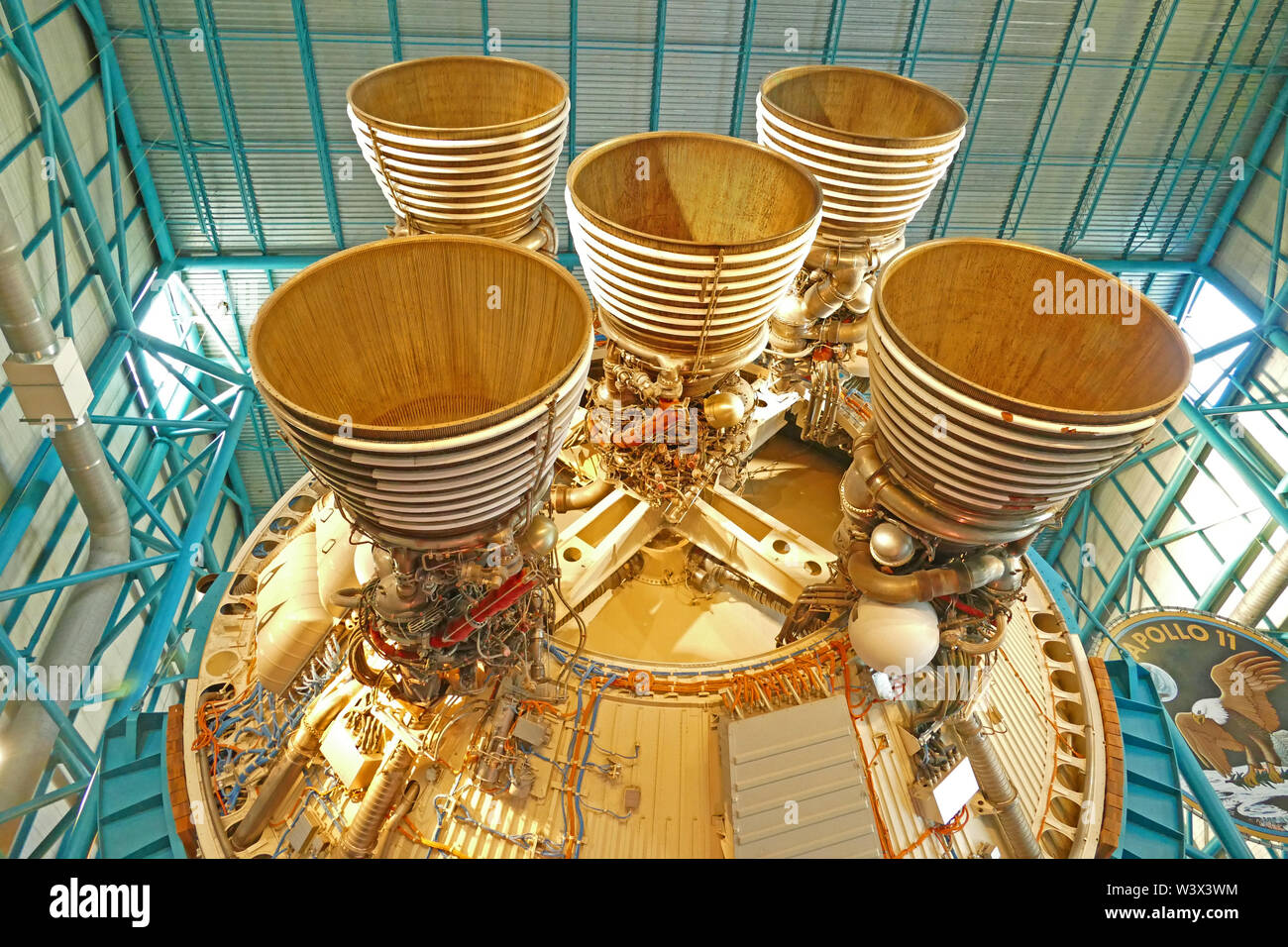 Big Motor des Space Shuttle im Kennedy Space Center Stockfoto