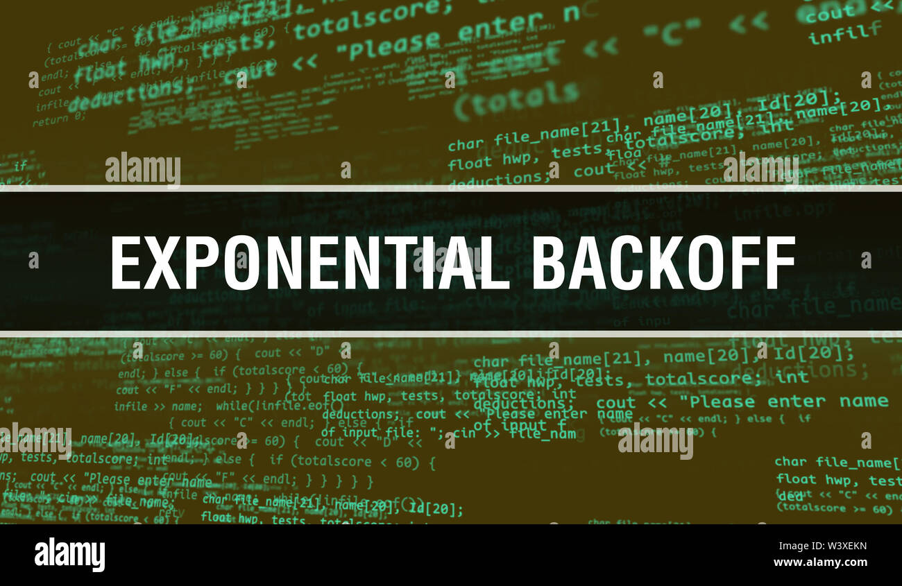 Back Off Software Exponentielle backoff hintergrund -Fotos und -Bildmaterial in hoher ...
