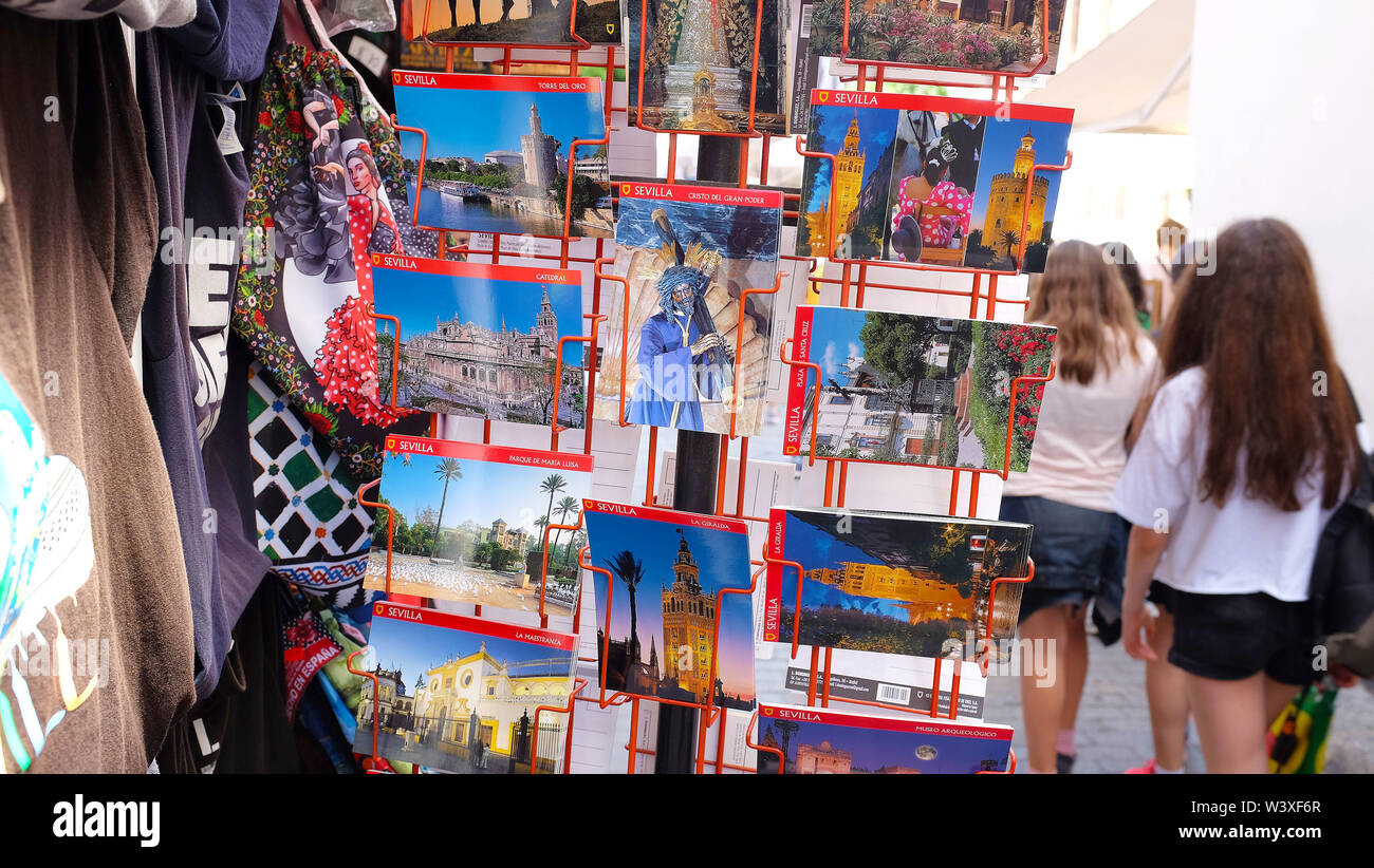 Die schöne Stadt Sevilla, Spanien mit seiner boomenden Fremdenverkehrs. Stockfoto