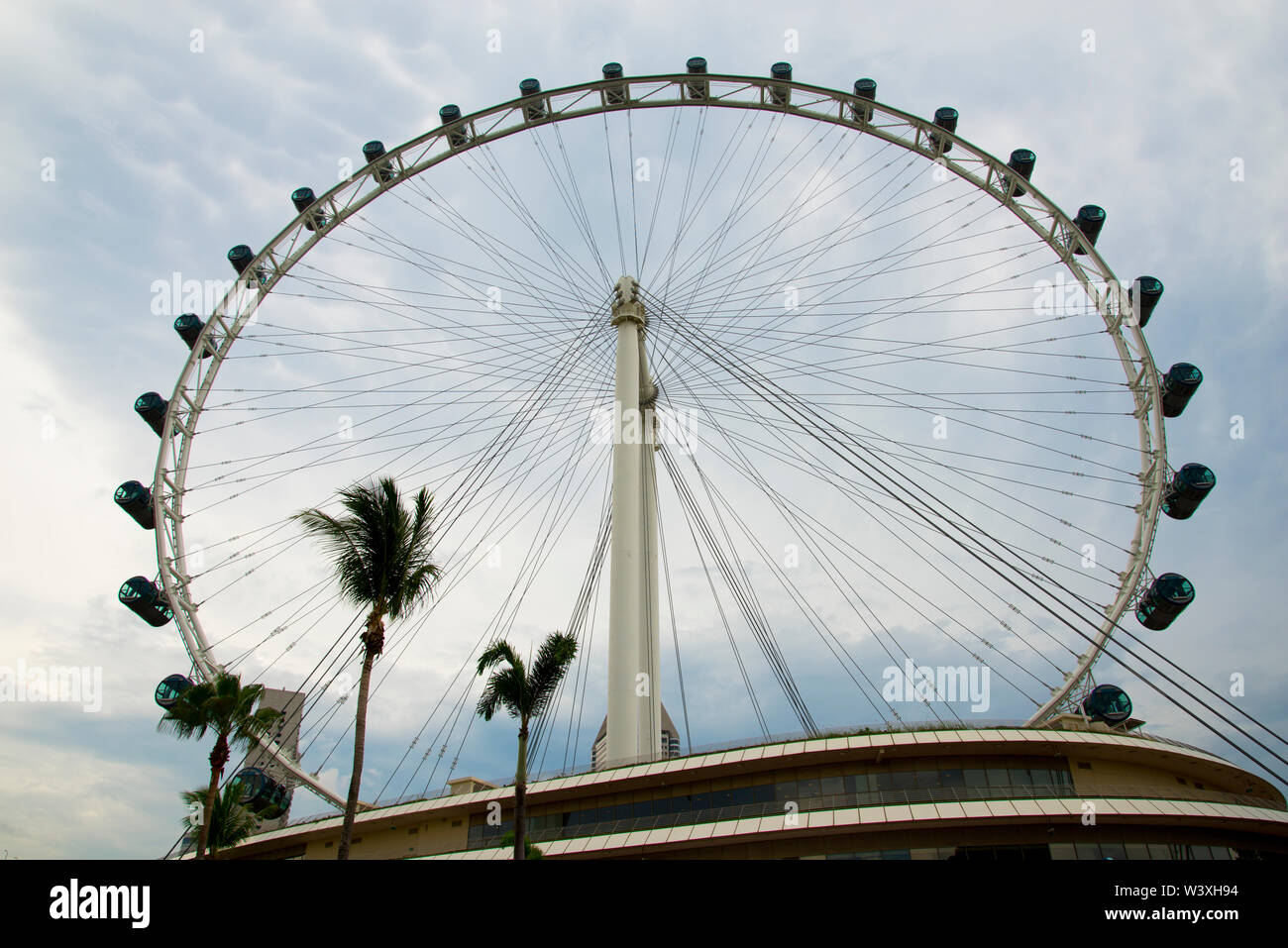 Riesenrad - Singapur Stadt Stockfoto