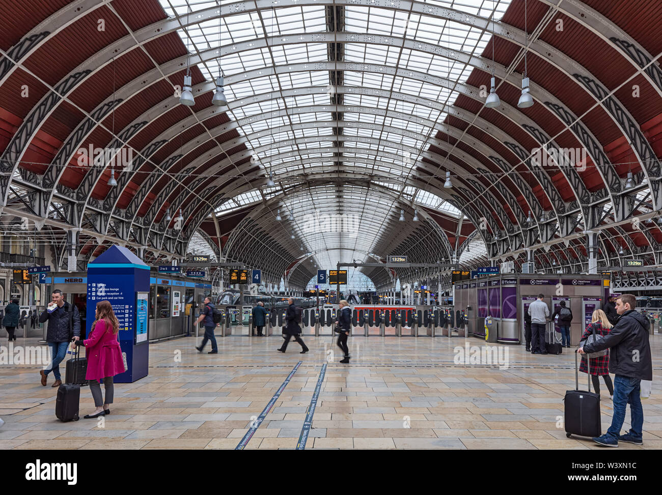 Paddington Station in West London Stockfoto