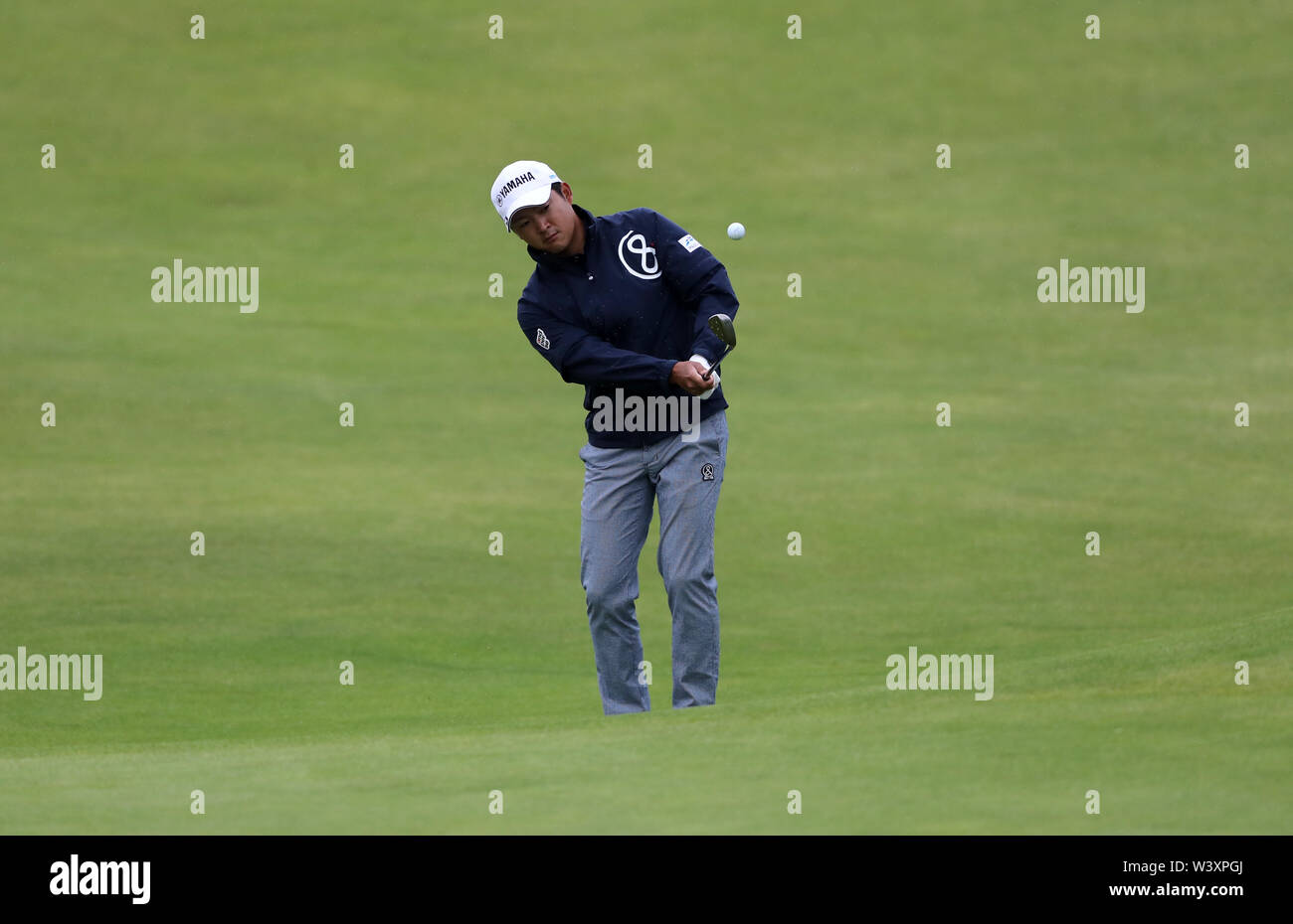 Japans Shugo Imahira am 4. Tag eines der Open Championship 2019 im Royal Portrush Golf Club. Stockfoto