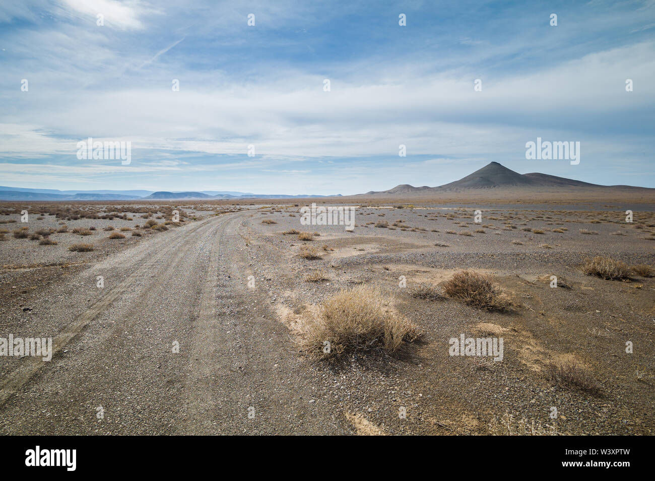 Tankwa Karoo National Park, Northern Cape, Südafrika ist die Heimat von schönen trockenen Landschaften mit Bergen, felsigen Hügeln und Ebenen und einzigartige Anlage Stockfoto