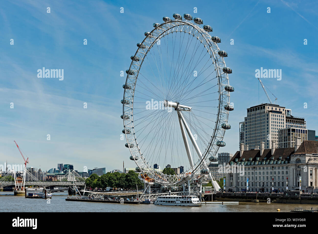 London Eye views Stockfoto
