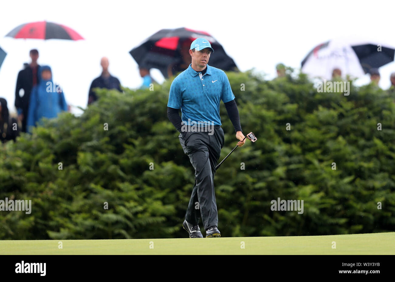 Nordirland ist auf dem 12., während des Tages der offenen Meisterschaft 2019 im Royal Portrush Golf Club. Stockfoto