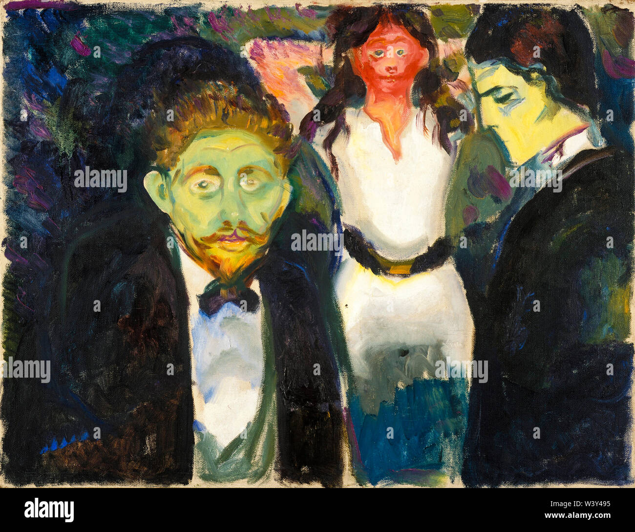 Edvard Munch, Eifersucht, Malerei, 1907 Stockfoto