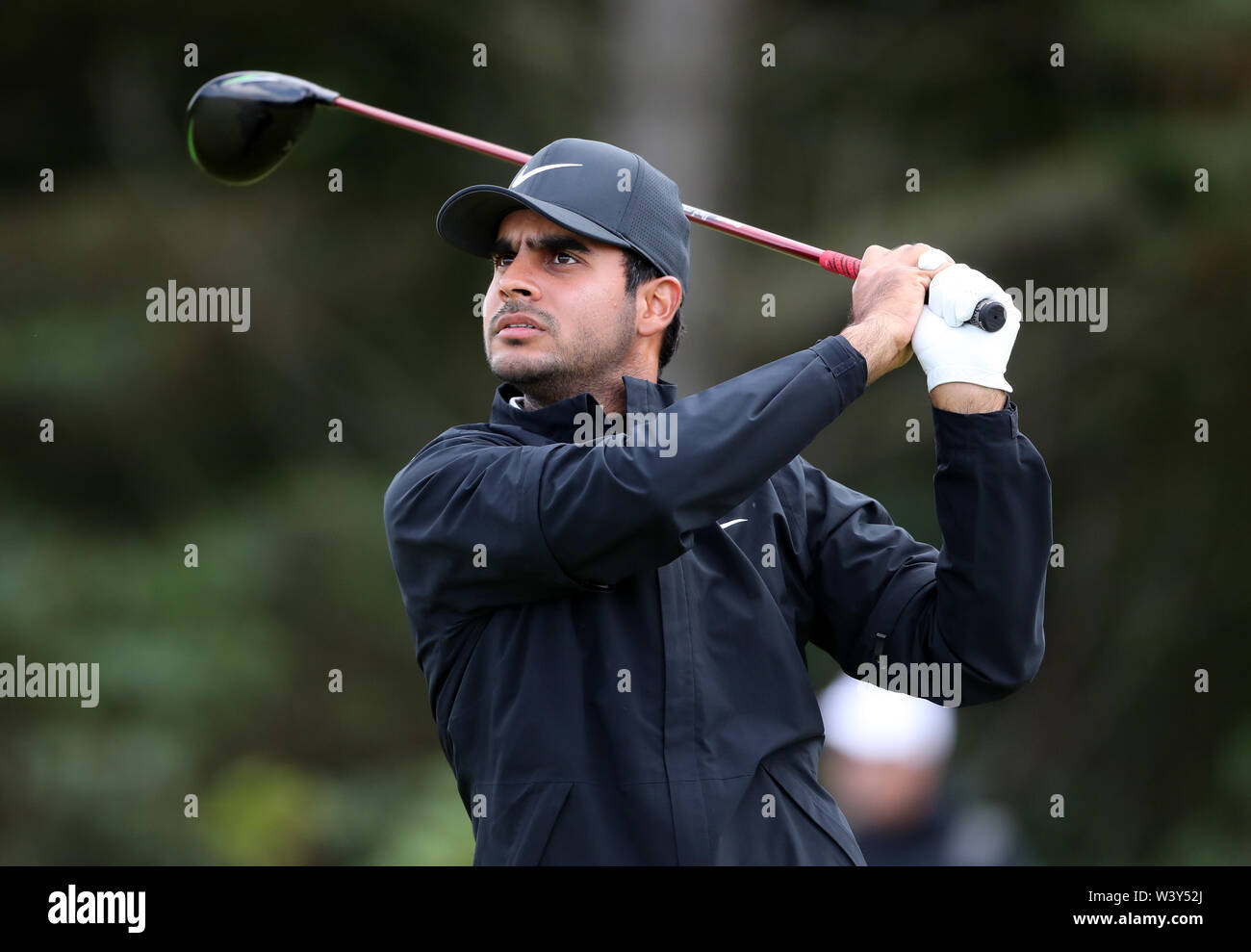 Indiens Shubhankar Sharma T-Stücken aus dem 5. Tag eines der Open Championship 2019 im Royal Portrush Golf Club. Stockfoto