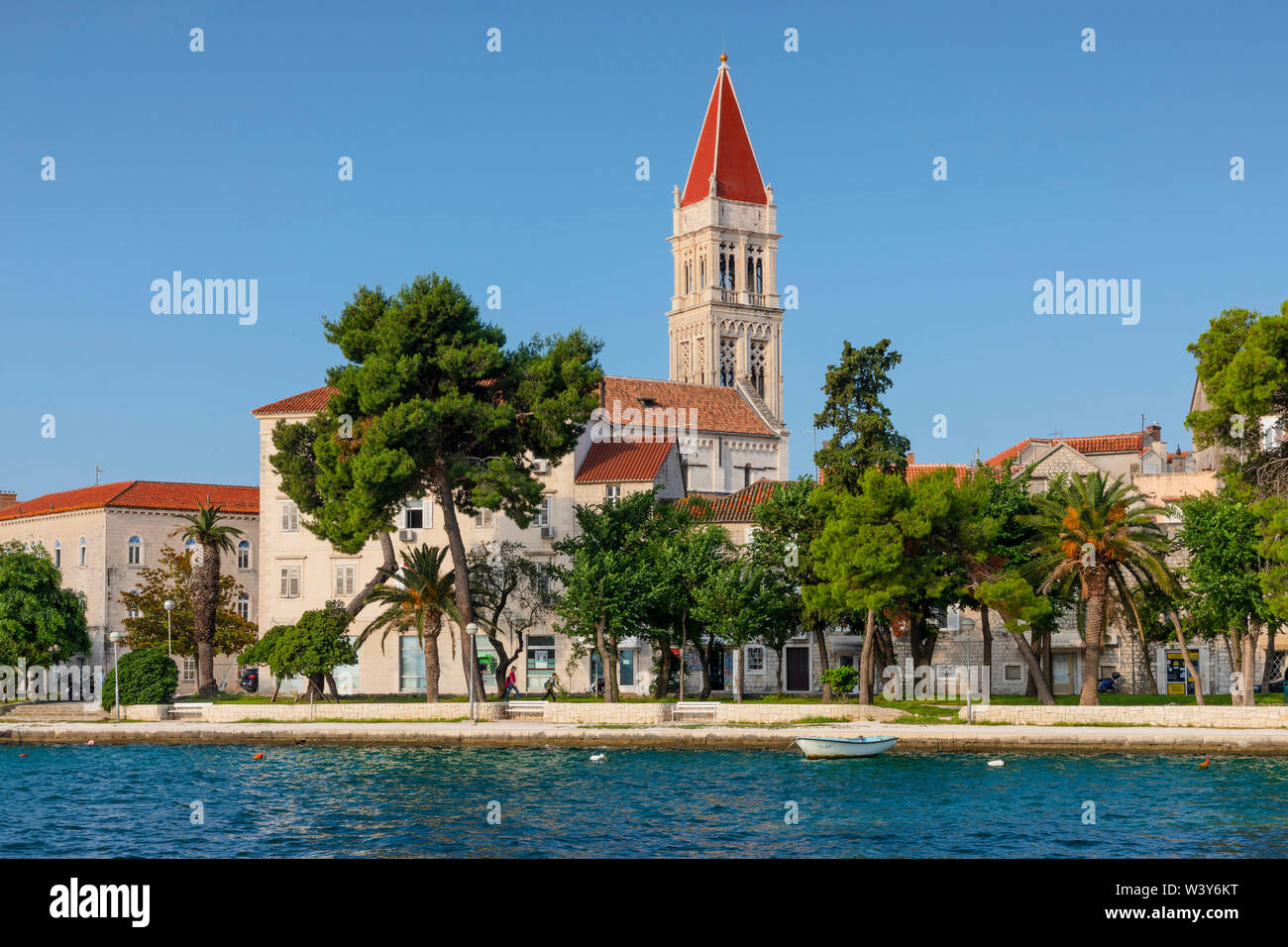 Die Kathedrale von St. Lawrence, Trogir, Dalmatinische Küste, Kroatien, Europa Stockfoto