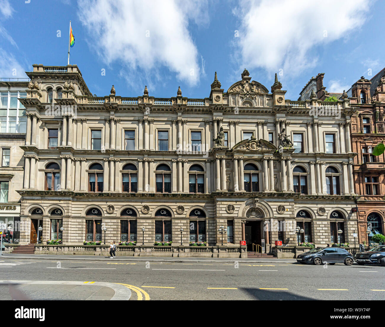 Clydesdale Bank Hauptsitz in St Vincent Ort Glasgow Schottland Großbritannien Stockfoto