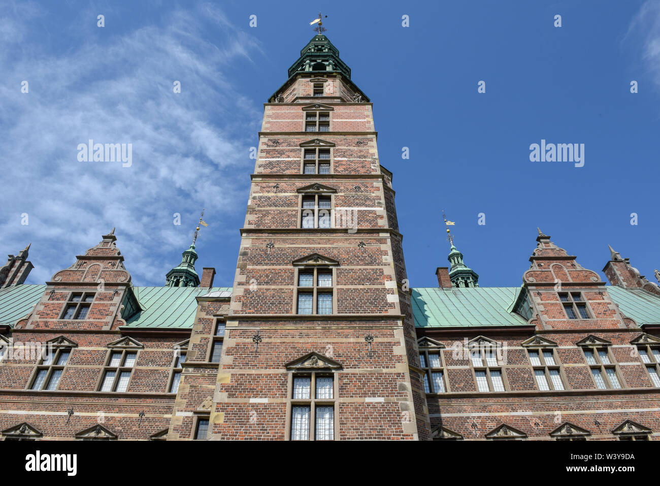 Schloss Rosenborg ist ein Renaissanceschloss im Zentrum von Kopenhagen in Dänemark Stockfoto