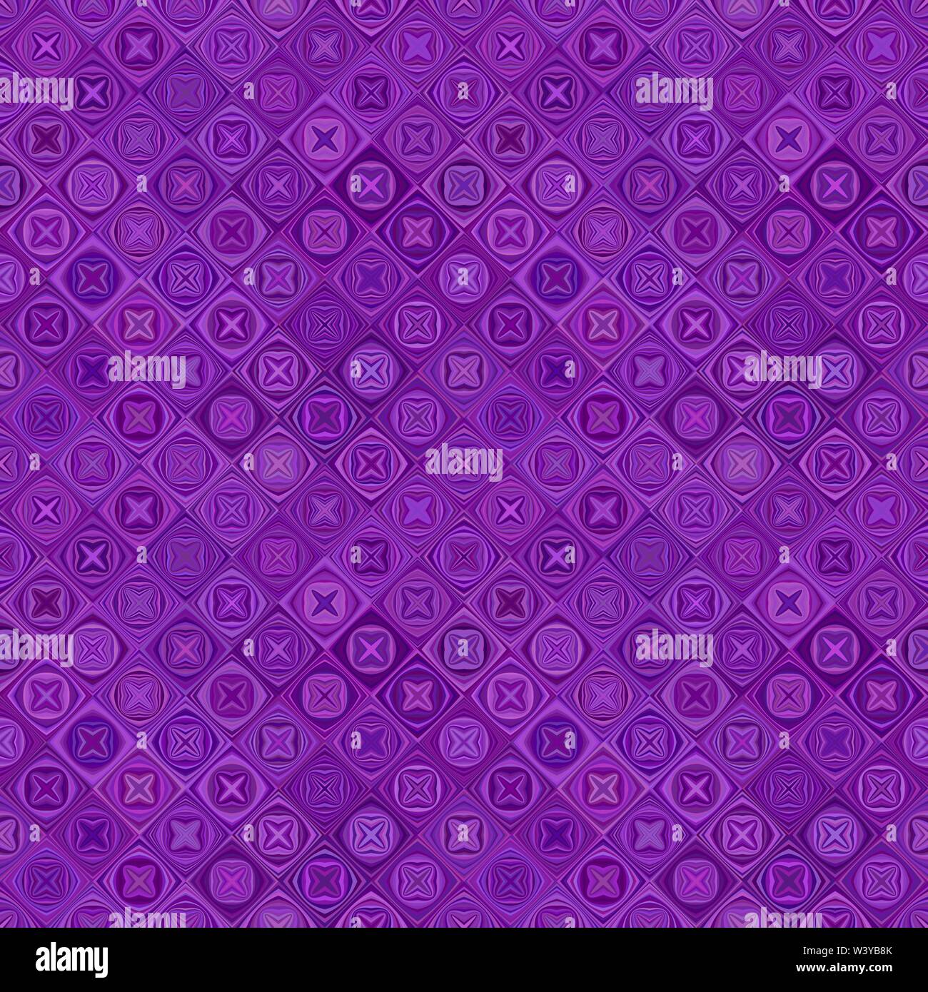 Purple abstract diagonal gebogenen Form Mosaik Muster Hintergrund - nahtlose Design Stock Vektor