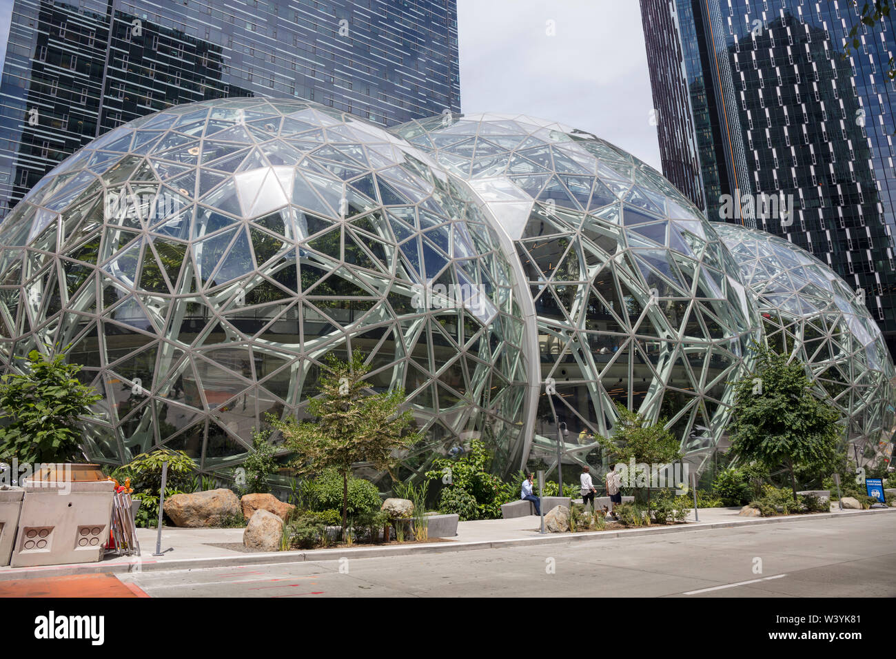 Die Amazon Sphären, der zentrale Campus der Amazon, Seattle, Washington,  USA Stockfotografie - Alamy