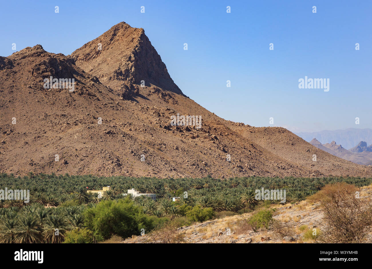 Hajar Berge im Osten von Oman Stockfoto