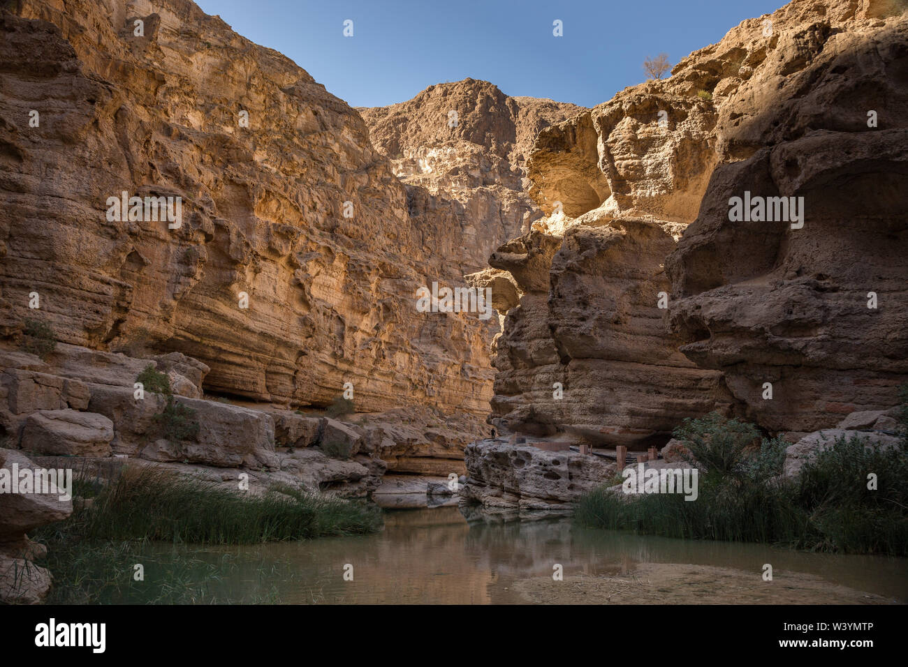 Wadi Shab, Oman Stockfoto