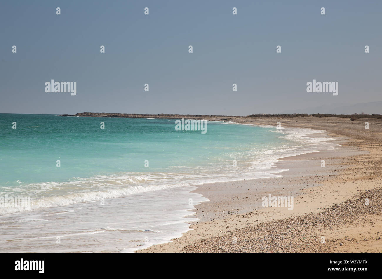 Schöne arabische Küste, Oman Stockfoto