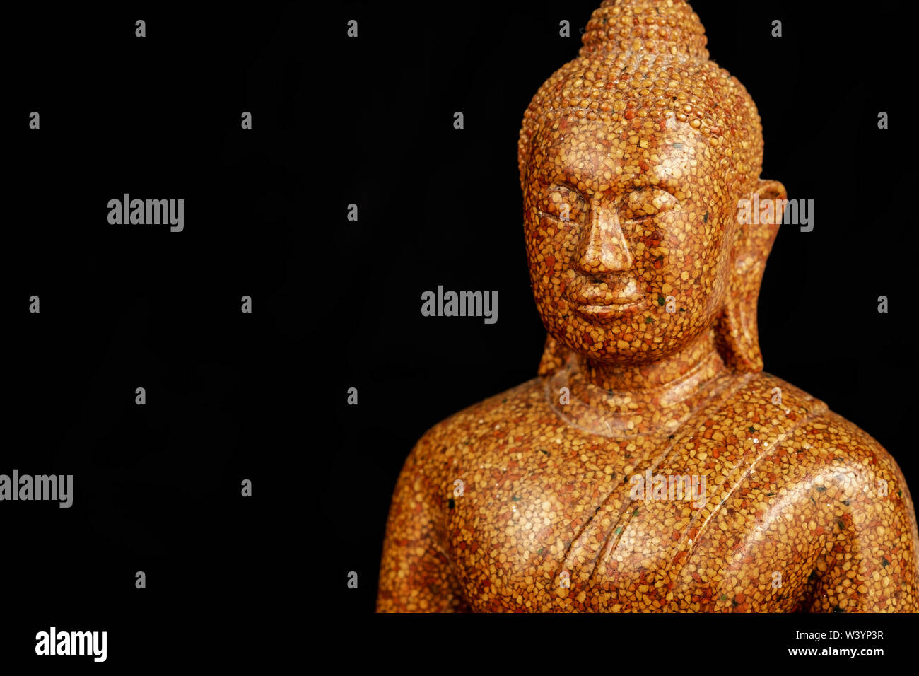 Buddha Stein Skulptur close-up Hintergrund Kopf Stockfoto