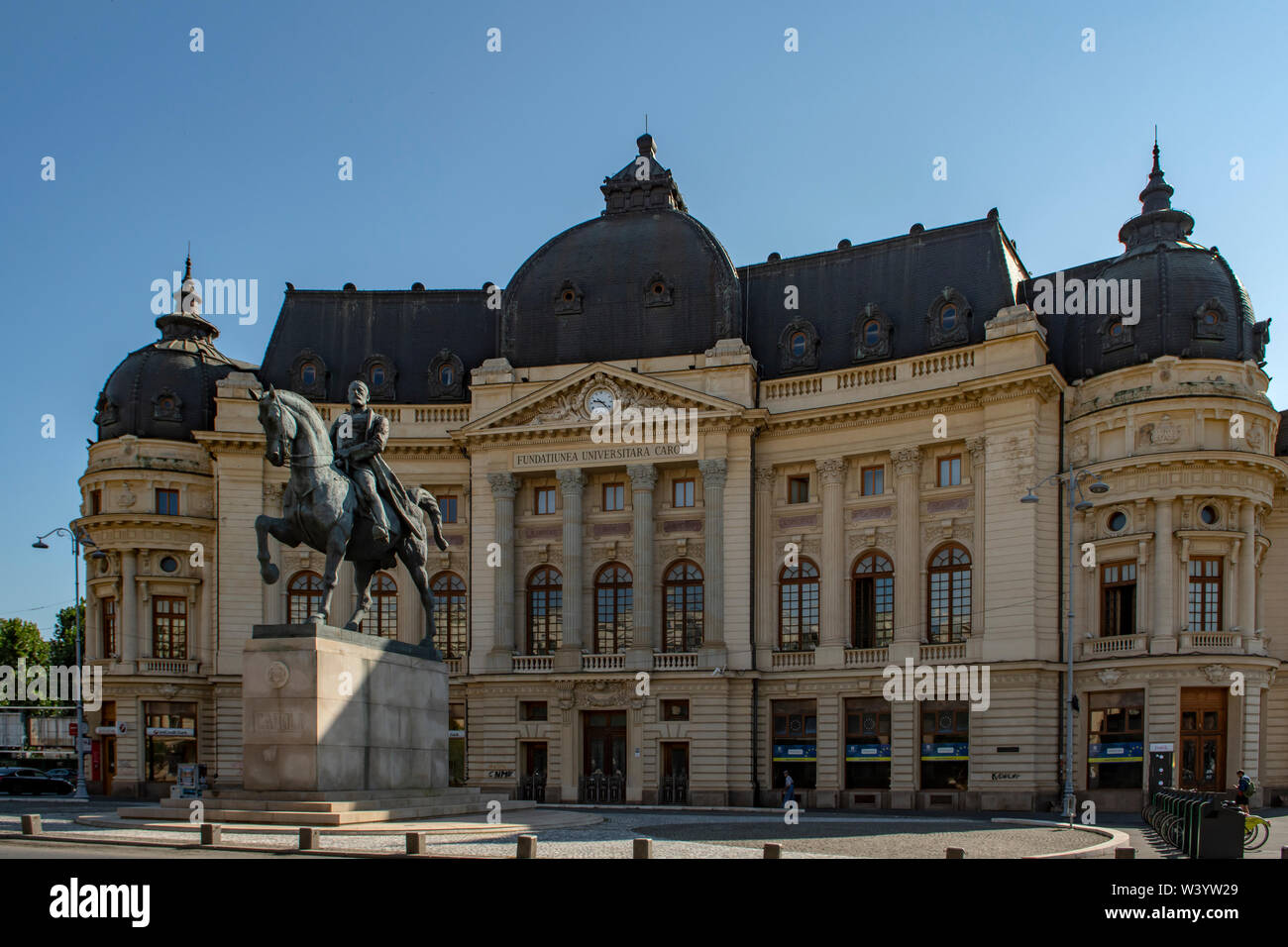 Centrul Infoeuropa Gebäude, Bukarest, Rumänien Stockfoto