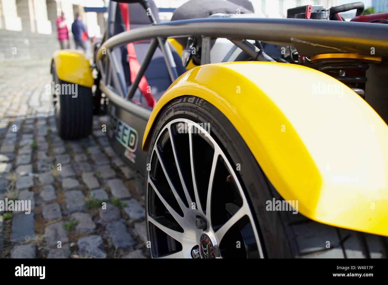 Bristol Queens Square Car Show treffen Juli 2019 - Fotos in Bristol aufgenommen Stockfoto