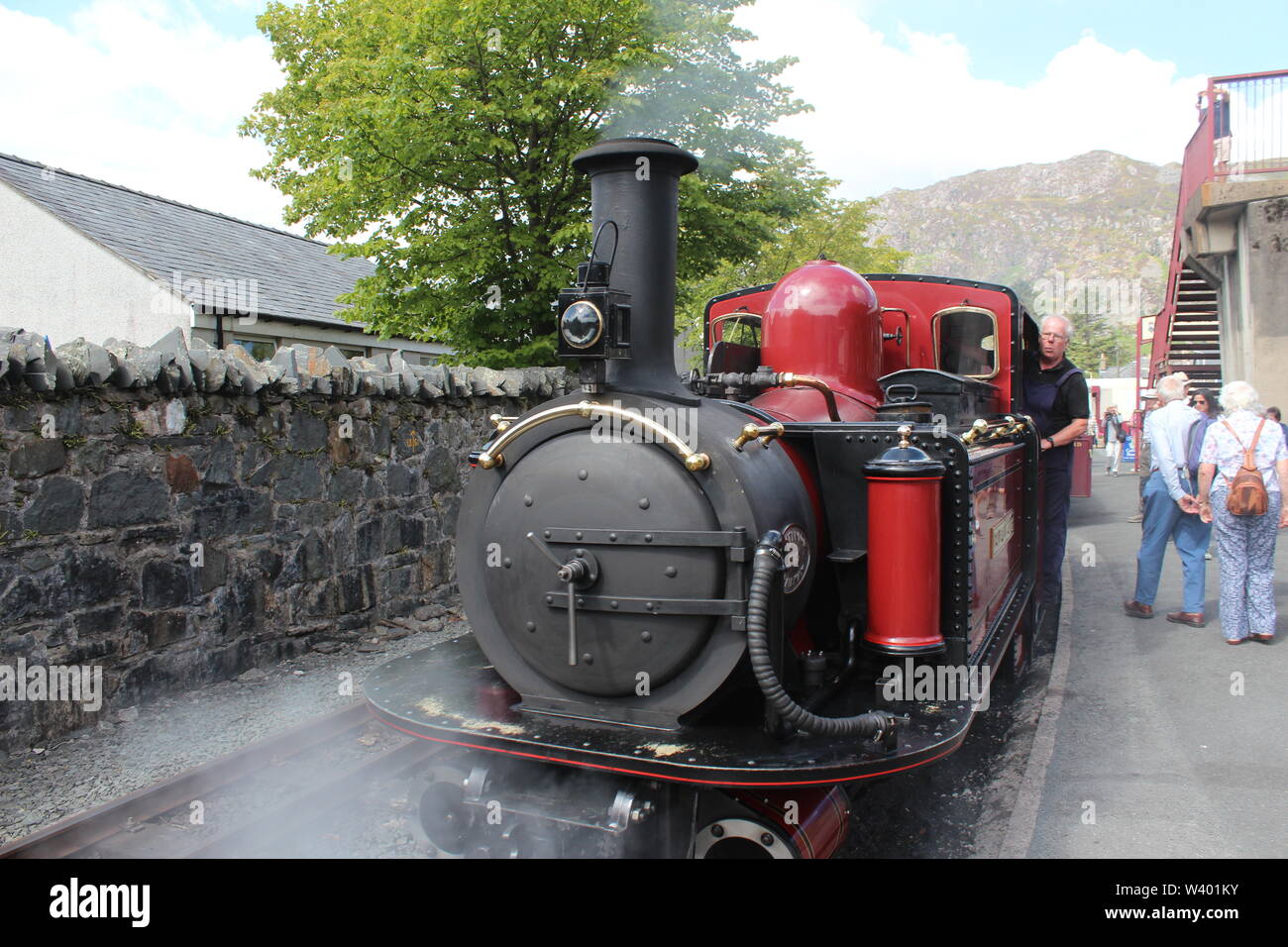 Blaenau Ffestiniog ist ein historischer Bergbau Stadt in Wales Stockfoto