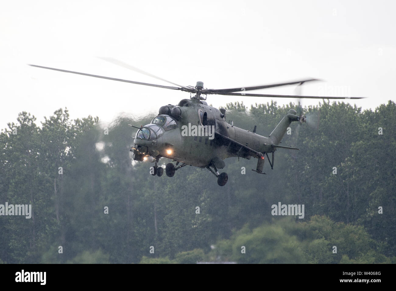 Sowjetische, polnische Streitkräfte Kampfhubschraubers Mi-24D Hind in Gdynia, Polen. 13. Juli 2019 © wojciech Strozyk/Alamy Stock Foto Stockfoto