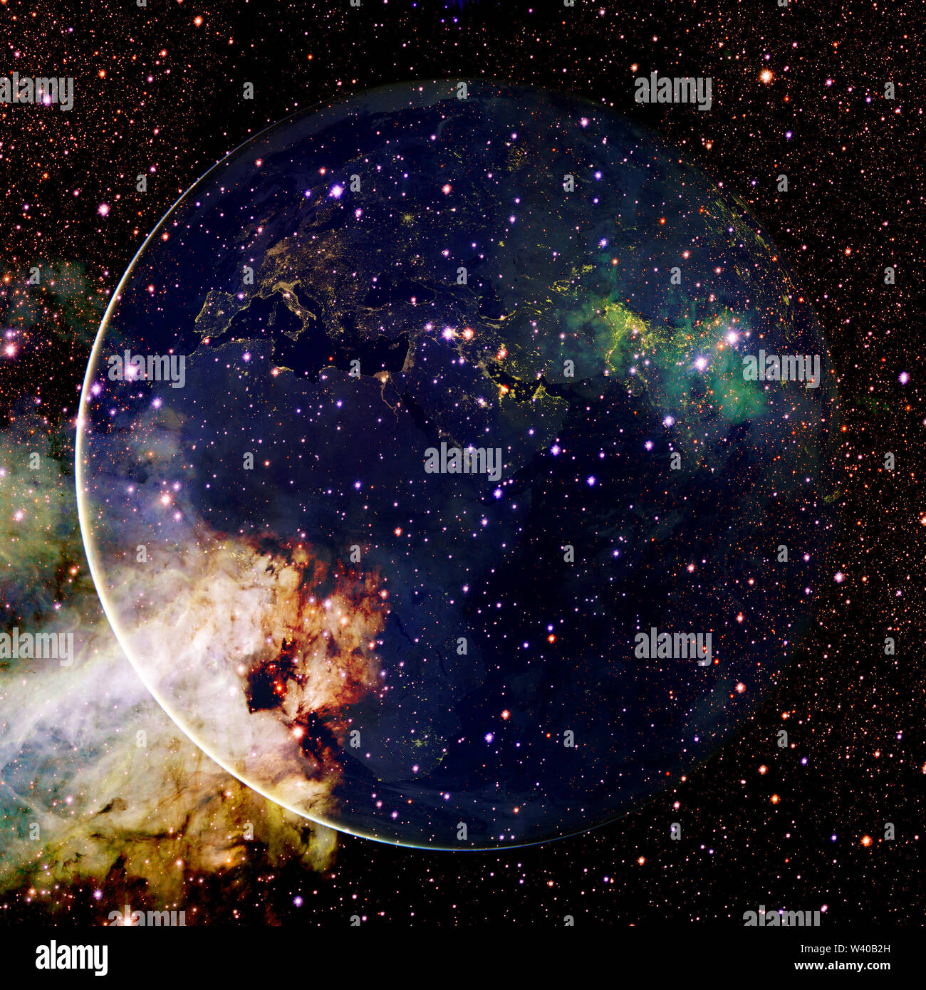 Erde. Raum Art Elemente dieses Bild von der NASA eingerichtet. Stockfoto