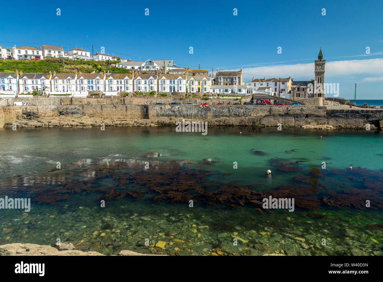 Das seaside Harbour Village von Camborne, Cornwall, England. Stockfoto